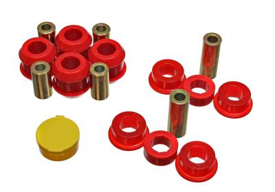 Energy Suspension - Energy Suspension 16.3108R Control Arm Bushing Set Front Polyurethane Red