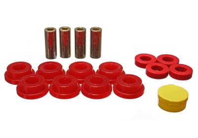 Energy Suspension - Energy Suspension 16.3109R Control Arm Bushing Set Rear Polyurethane Red
