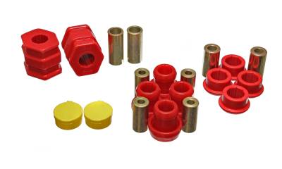 Energy Suspension - Energy Suspension 16.3115R Front Polyurethane Control Arm Bushing Set Red