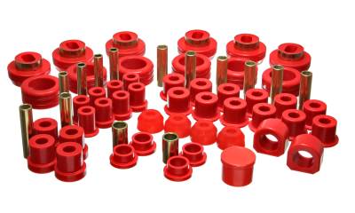 Energy Suspension - Energy Suspension 3.18103R Hyper-Flex Master Bushing Kit Red