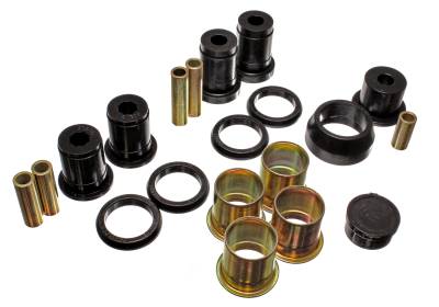 Energy Suspension - Energy Suspension 3.3141G Control Arm Bushing Set Rear Polyurethane Black