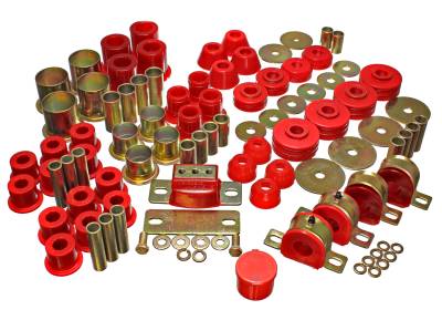 Energy Suspension - Energy Suspension 3.18109R Hyper-Flex Master Bushing Kit Red