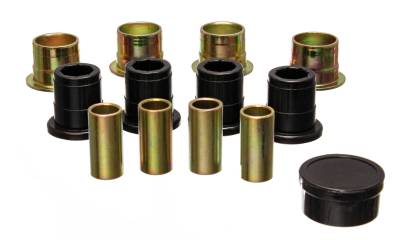 Energy Suspension - Energy Suspension 3.3170G Control Arm Bushing Set Front Polyurethane Black