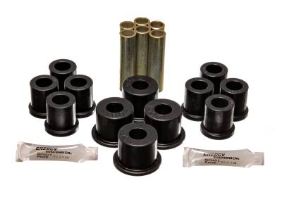 Energy Suspension - Energy Suspension 4.2117G Polyurethane Leaf Spring Bushing Set Black