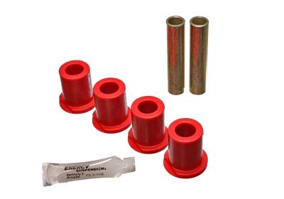 Energy Suspension - Energy Suspension 4.2144R Leaf Spring Bushing Set Polyurethane Red