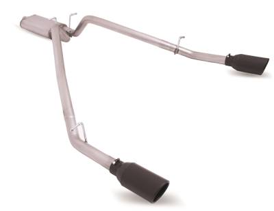 Gibson Performance Exhaust - Gibson Performance 66570B Split Rear Cat-Back Exhaust System Stainless