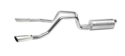 Gibson Performance Exhaust - Gibson Performance 68200 Split Rear Cat-Back Exhaust System Stainless