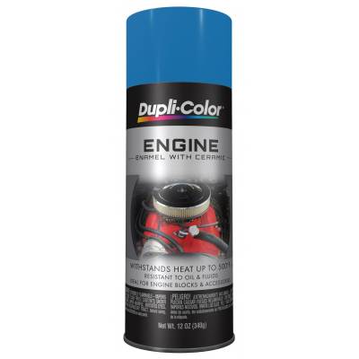 Duplicolor Paint - Dupli-Color Paint DE1609 Engine Paint w/Ceramic Chevy Blue 12oz Aerosol