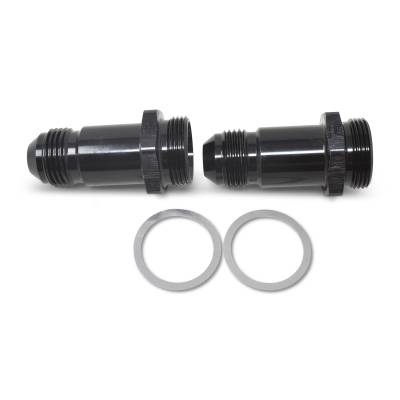 Russell - Russell 640213 8AN Holley Dual Feed 750 To Dominator 1350 Carb 2" Black Pair