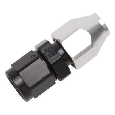 Russell - Russell 639223 8AN Female Swivel To 1/2" Line Alum. Fuel Line Adapter Blk/Silver