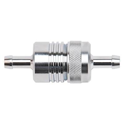 Russell - Russell 645060 3" Length 1-1/8" O.D. 5/16" In/Out Alum Street Fuel Filter Chrome