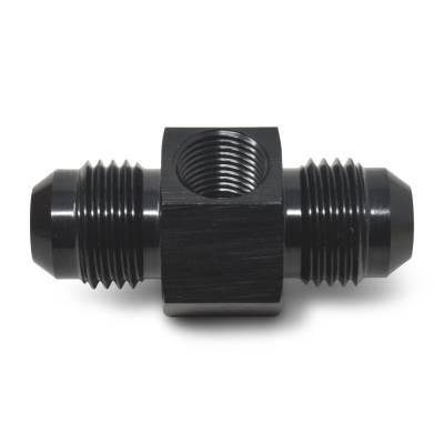 Russell - Russell 670000 6AN Flare Union Fuel Pressure Adapter w/Blue Finish