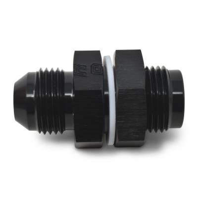 Russell - Russell 670880 Adapter Fitting Fuel Cell Bulkhead -12AN Fuel Cell Bulkhead Black