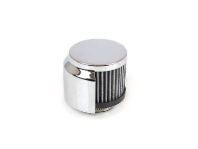 Canton - Canton 65-510 Universal Valve Cover Breather w/180-DEG Chrome Plated Hood