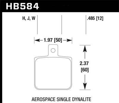 Hawk Performance - Hawk Performance HB584W.485 DTC-30 Motorsports Brake Pads