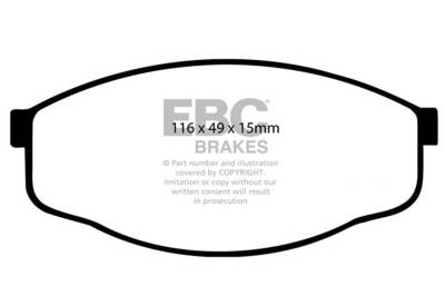 EBC Brakes - EBC Brakes DP6419 6000 Series Greenstuff Truck/SUV Brakes Disc Pads