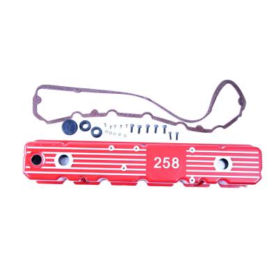 Omix - Omix 17401.14 Aluminum Valve Cover Red 258