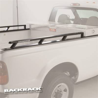 RealTruck Backrack - Backrack 80524TB 8.2' Side Rails w/Tool Box for 19-25 Silverado/Sierra