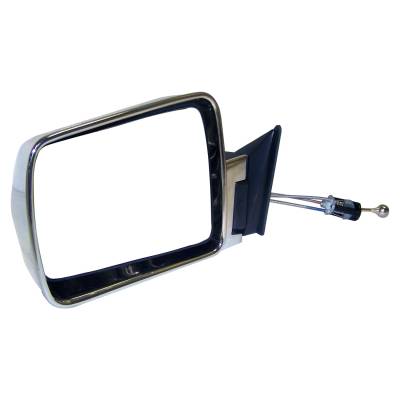 Crown Automotive Jeep Replacement - Crown Automotive 55034121 Manual Remote Mirror for Jeep Cherokee XJ