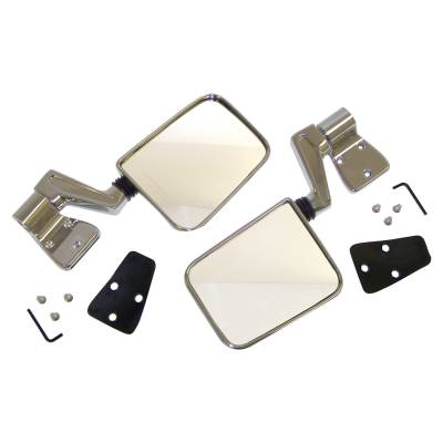 Crown Automotive Jeep Replacement - Crown Automotive 82200834CK Chrome Mirror Kit for 87-06 Jeep Wrangler YJ/TJ