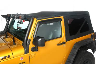 Rugged Ridge - Rugged Ridge Replacement Sailcloth Soft Top Black for Jeep JK 2DR 13737.01