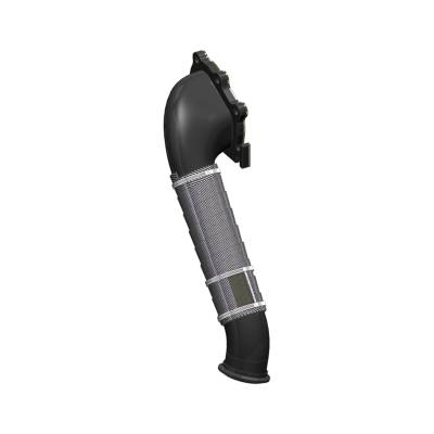 MBRP Exhaust - MBRP GMCA425 Blk Steel 3" Armor Lite Downpipe 01-04 Silverado/Sierra 2500HD/3500