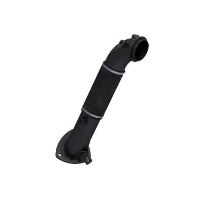 MBRP Exhaust - MBRP Exhaust GM8428 Black 3" Armor Lite Downpipe 15-16 Silverado/Sierra 2500HD