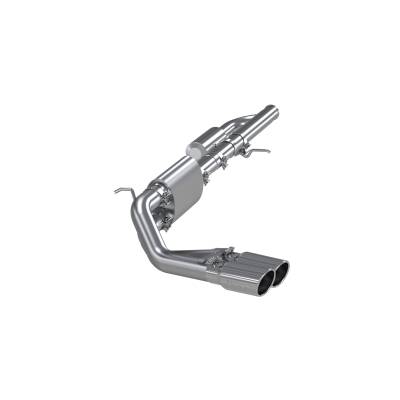 MBRP Exhaust - MBRP S5081304 T304 3" Cat-Back Pre-Axle Dual Side Exit 09-19 Silver/Sierra 1500