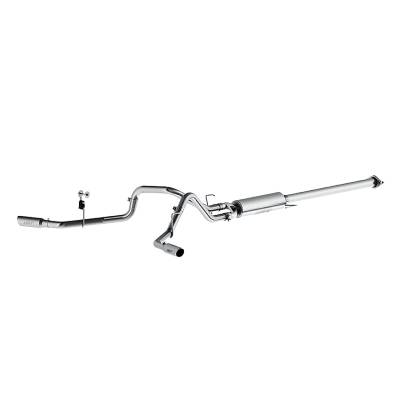 MBRP Exhaust - MBRP Exhaust S5254AL AL 3" Cat-Back 2.5" Dual Side Exit w/Muffler 15-20 F150