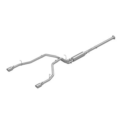 MBRP Exhaust - MBRP S5152304 T304 3" Cat-Back 2.5" Dual Split Exit w/Muffler for 19-26 RAM 1500