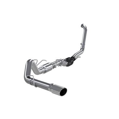 MBRP Exhaust - MBRP Exhaust S6212AL AL 4" Turbo Back One Side Exit w/Muffler 03-07 F250/F350