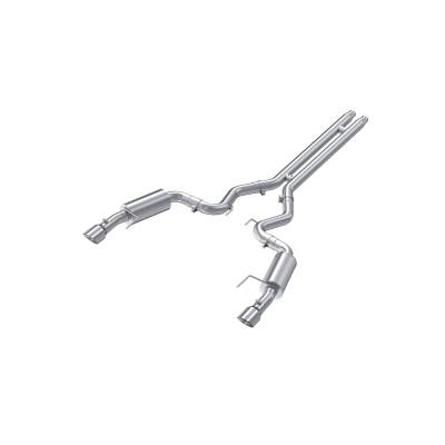 MBRP Exhaust - MBRP Exhaust S7239409 T409 3" Cat-Back Dual Split Exit w/Muffler 15-17 Mustang