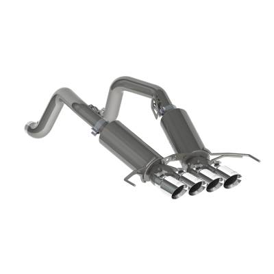 MBRP Exhaust - MBRP Exhaust S7030304 T304 3" Axle-Back Dual Rear Exit w/Muffler 14-19 Corvette