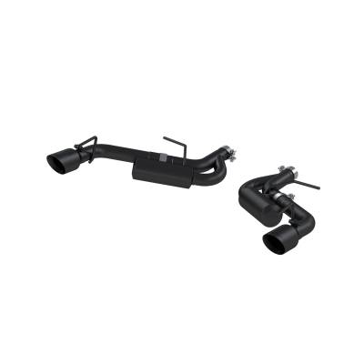MBRP Exhaust - MBRP Exhaust S7038BLK Black 2.5" Axle-Back Dual Rear Exit Exhaust 16-24 Camaro