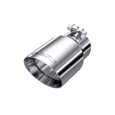 MBRP Exhaust - MBRP Exhaust T5122 T304 SS 3" Inlet Dual Wall Angle Cut 4" Outlet Tip Universal