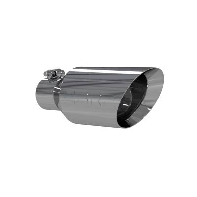 MBRP Exhaust - MBRP Exhaust T5161 T304 SS 2.5" Inlet Dual Wall Angle Cut 4.5" Outlet Tip