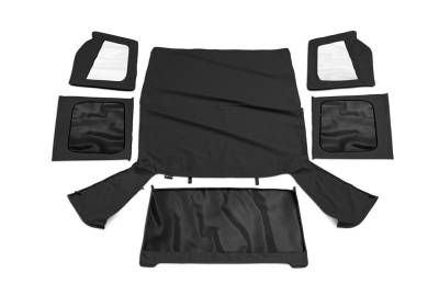 Rampage - Rampage 99415 Replacement Soft Top Black Denim for 88-95 Jeep Wrangler YJ