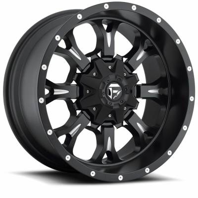 Fuel 1PC - Fuel Off Road D517 KRANK 17x9 5x4.5 5x5.0 -12mm Matte Black/Milled D51717902645