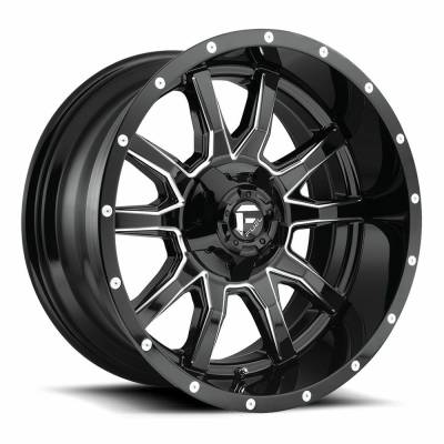 Fuel 1PC - Fuel Off Road D62717907050 D627 VANDAL 17x9 5x5.5/150 1mm Gloss Black/Milled