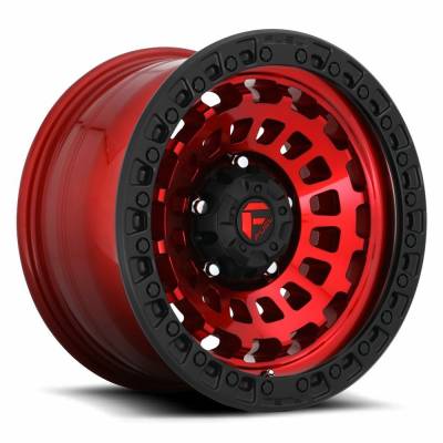 Fuel 1PC - Fuel Off Road D632 ZEPHYR 17x9 5x5.0 -12mm Candy Red/Black D63217907545