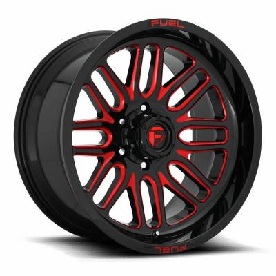 Fuel 1PC - Fuel Off Road D663 IGNITE 22x12 6x135 -43mm Gloss Black/Red D66322208947