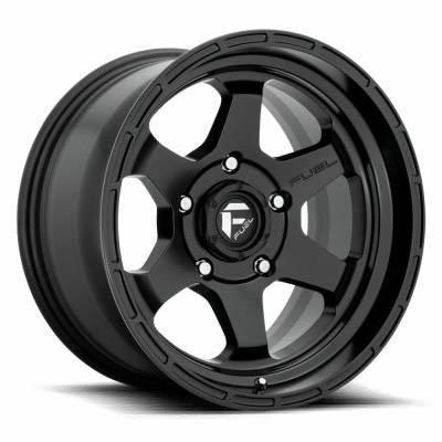 Fuel 1PC - Fuel Off Road D664 SHOK 17x10 5x5.0 -18mm Matte Black D66417007547