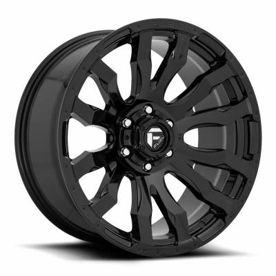 Fuel 1PC - Fuel Off Road D675 BLITZ 16x8 6x5.5 1mm Gloss Black D67516808445