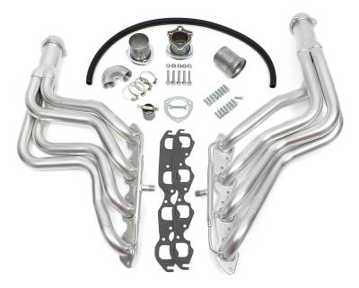 Hedman Hedders - Hedman 61198 Silver HD Long-Tube Headers for 64-77 Chevelle 396-502 w/A.I.R.