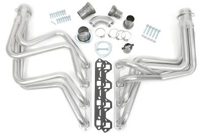 Hedman Hedders - Hedman 89278 HD SIlver Headers for 82-96 Ford F150/F250/F350/Bronco w/351W5.8L