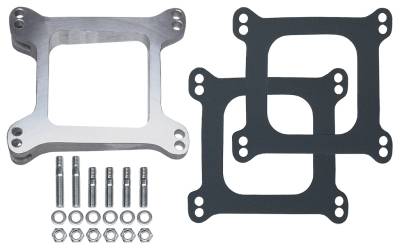 Trans-Dapt Performance - Trans-Dapt 2008 1.25" Holley/AFB 4BBL 8 Leveling Block Open Cast Alu Carb Spacer