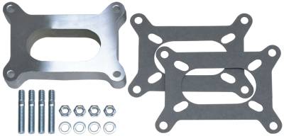 Trans-Dapt Performance - Trans-Dapt 2135 1" Tall Holley 2BBL Spacer Open Cast Alu. Carburetor Spacer