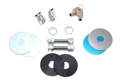 Trans-Dapt Performance - Trans-Dapt Performance 4062 Hood Lock Set w/Key Chrome Universal