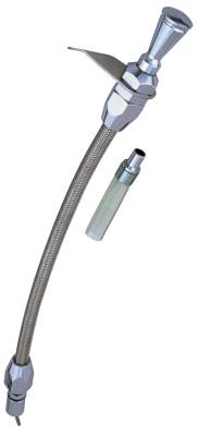Trans-Dapt Performance - Trans-Dapt 8140 Alu. Trans. Dipsticks 14"Braided Tube for PushIn Style GM TH700R