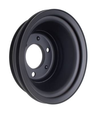 Trans-Dapt Performance - Trans-Dapt 8624 Asphalt Black Water Pump Pulley Long 3 Groove 69-06 Chevy BB